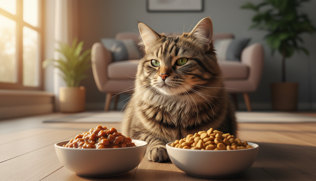 comida húmeda vs seca para gatos